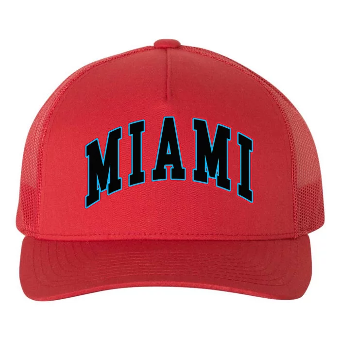 Miami Text Yupoong Adult 5-Panel Trucker Hat