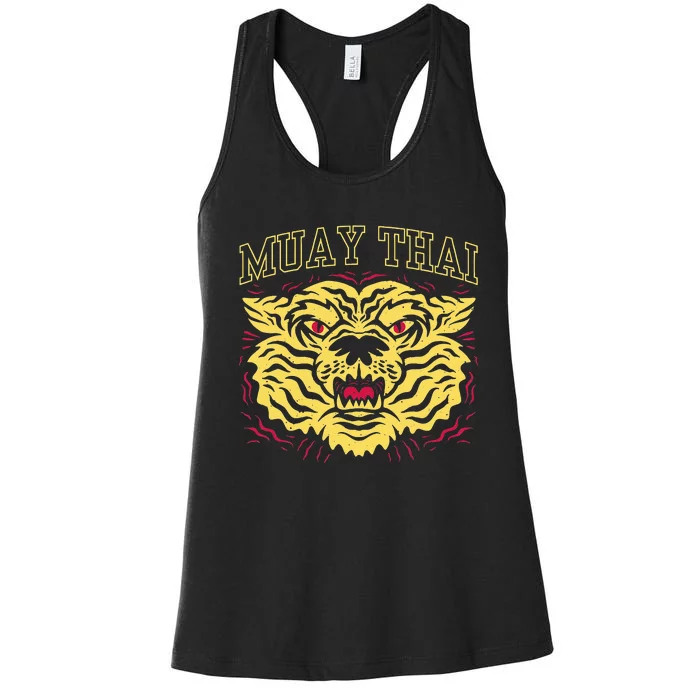 Muay Thai Martial Arts Hobby Fighter Boxing Women's Racerback Tank