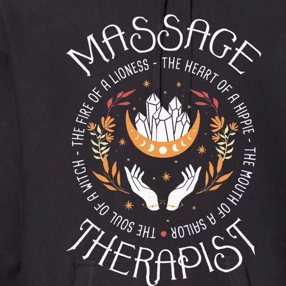 Massage Therapist Masseuse Massage Therapy Massotherapist Premium Hoodie