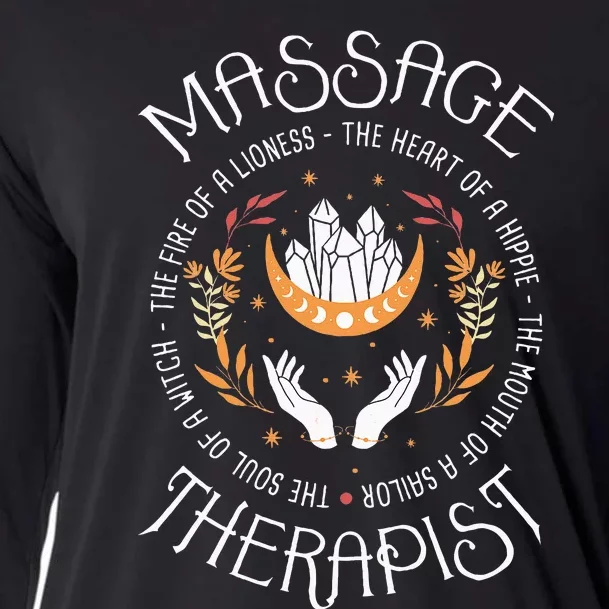 Massage Therapist Masseuse Massage Therapy Massotherapist Cooling Performance Long Sleeve Crew