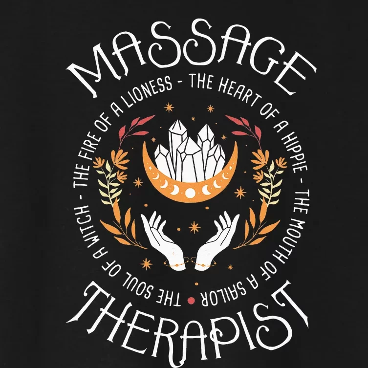 Massage Therapist Masseuse Massage Therapy Massotherapist Women's Crop Top Tee