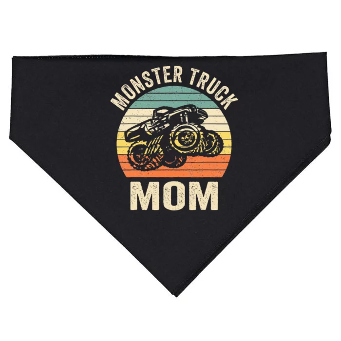 Monster Truck Mom Retro Vintage Monster Truck USA-Made Doggie Bandana