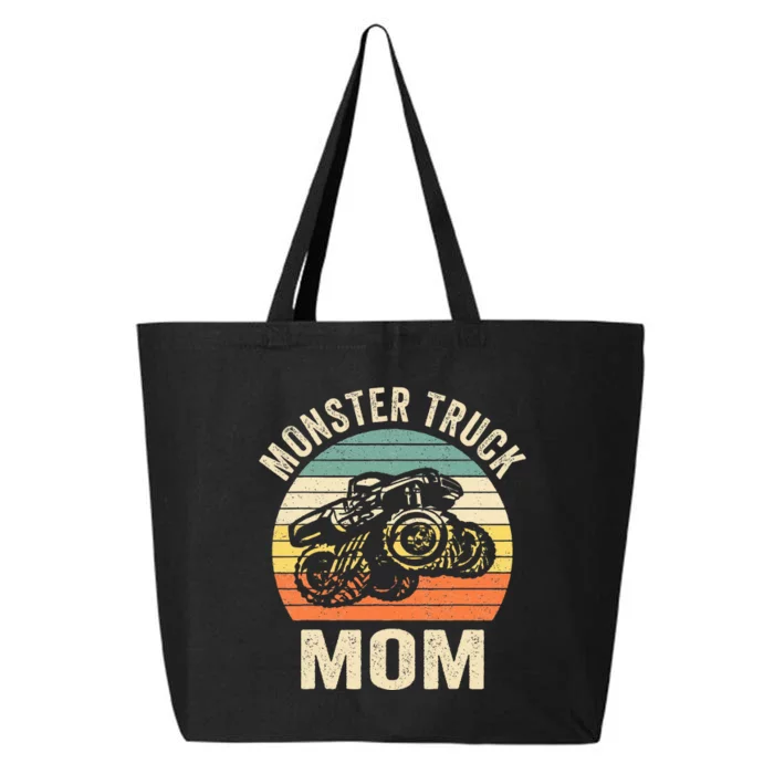 Monster Truck Mom Retro Vintage Monster Truck 25L Jumbo Tote