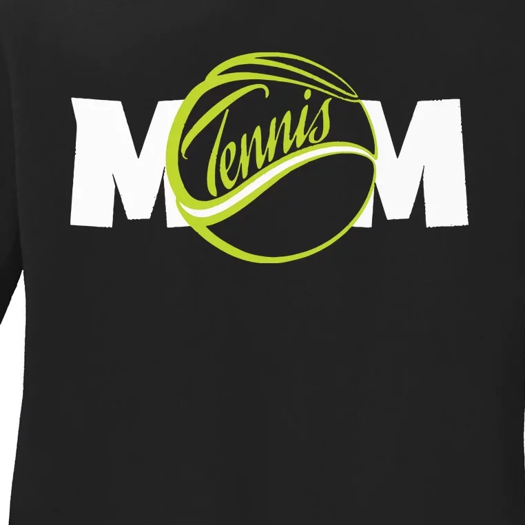 Mother Tennis Mom Funny Tennis Ladies Long Sleeve Shirt