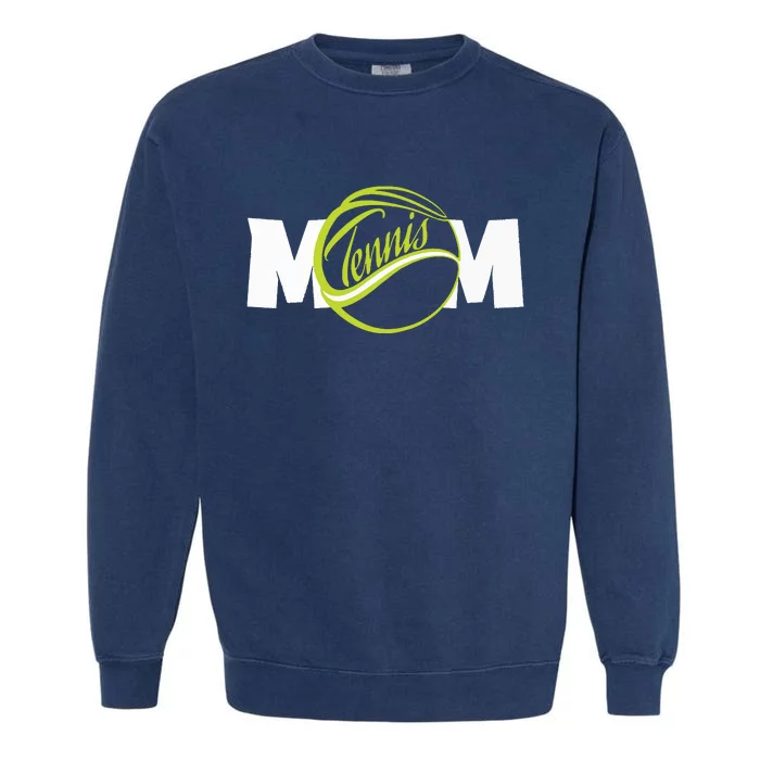 Mother Tennis Mom Funny Tennis Garment-Dyed Sweatshirt