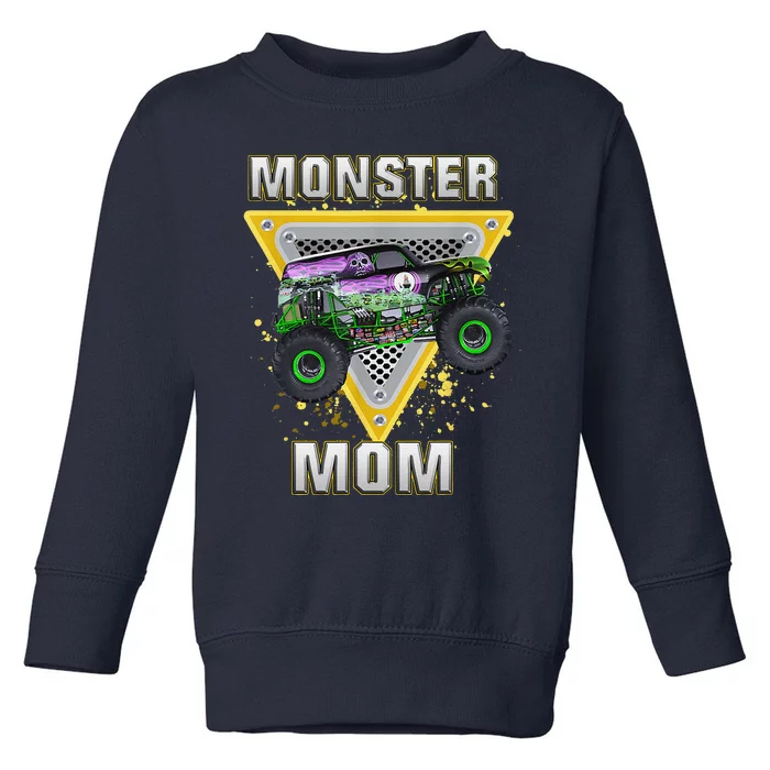 Monster Truck Mom Mothers Day Monster Truck Are My Jam Toddler Sweatshirt