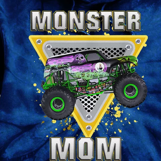 Monster Truck Mom Mothers Day Monster Truck Are My Jam Tie Dye Hoodie