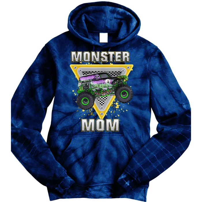 Monster Truck Mom Mothers Day Monster Truck Are My Jam Tie Dye Hoodie