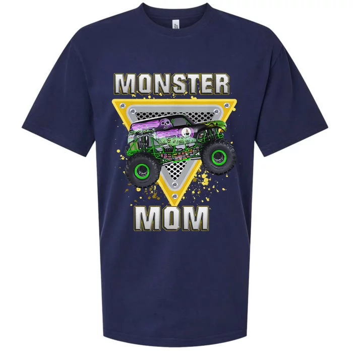 Monster Truck Mom Mothers Day Monster Truck Are My Jam Sueded Cloud Jersey T-Shirt