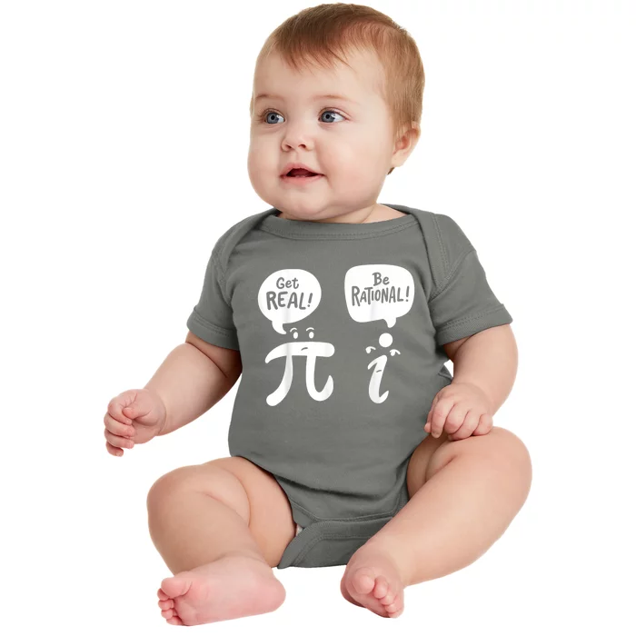 Math Teacher Math Student Be Real Get Rational Baby Bodysuit