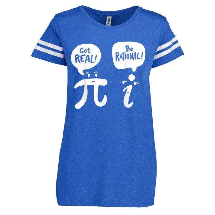 Math Teacher Math Student Be Real Get Rational Enza Ladies Jersey Football T-Shirt