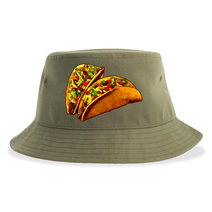 Mexican Tacos Sustainable Bucket Hat