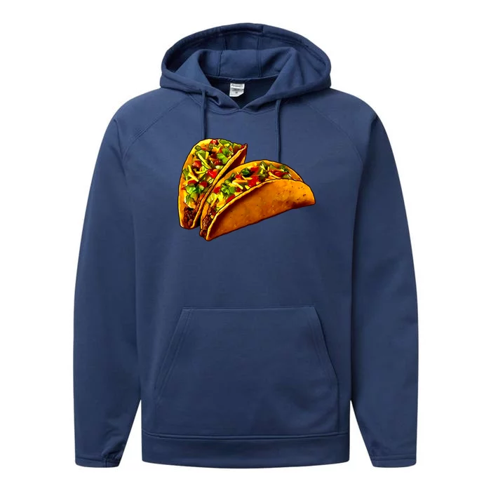 Mexican Tacos Performance Fleece Hoodie