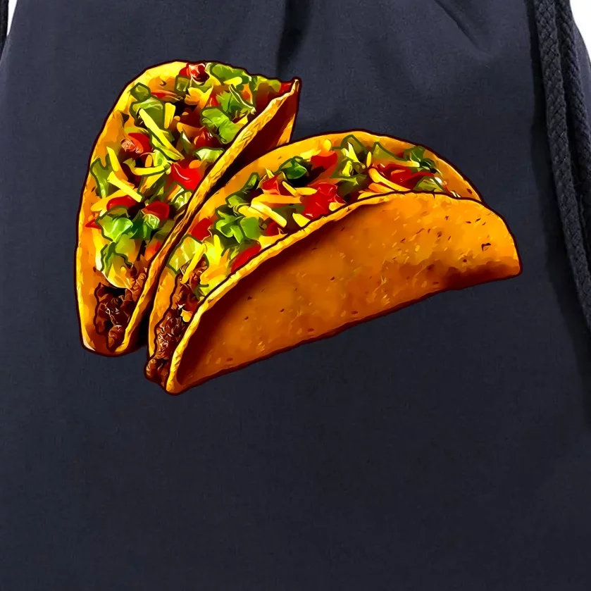 Mexican Tacos Drawstring Bag