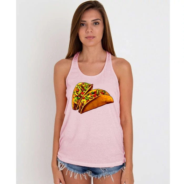 Mexican Tacos Women's Knotted Racerback Tank