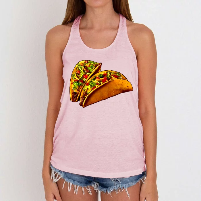 Mexican Tacos Women's Knotted Racerback Tank