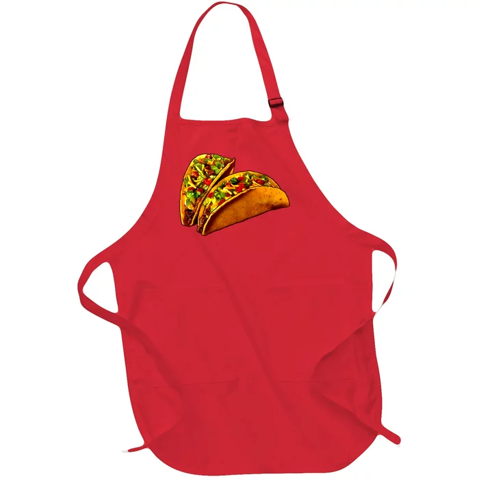 Mexican Tacos Full-Length Apron With Pocket