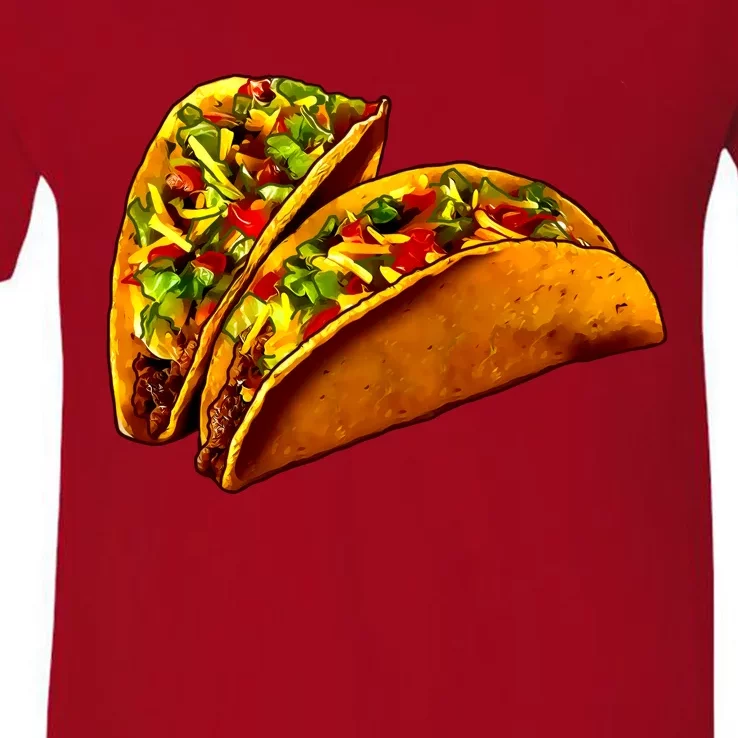 Mexican Tacos V-Neck T-Shirt