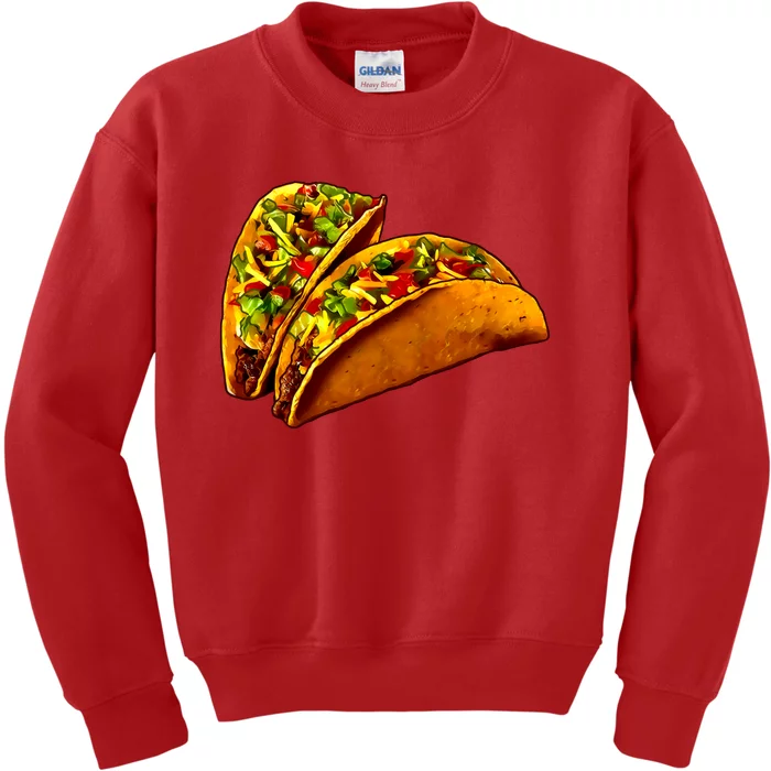 Mexican Tacos Kids Sweatshirt