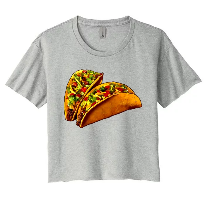 Mexican Tacos Women's Crop Top Tee