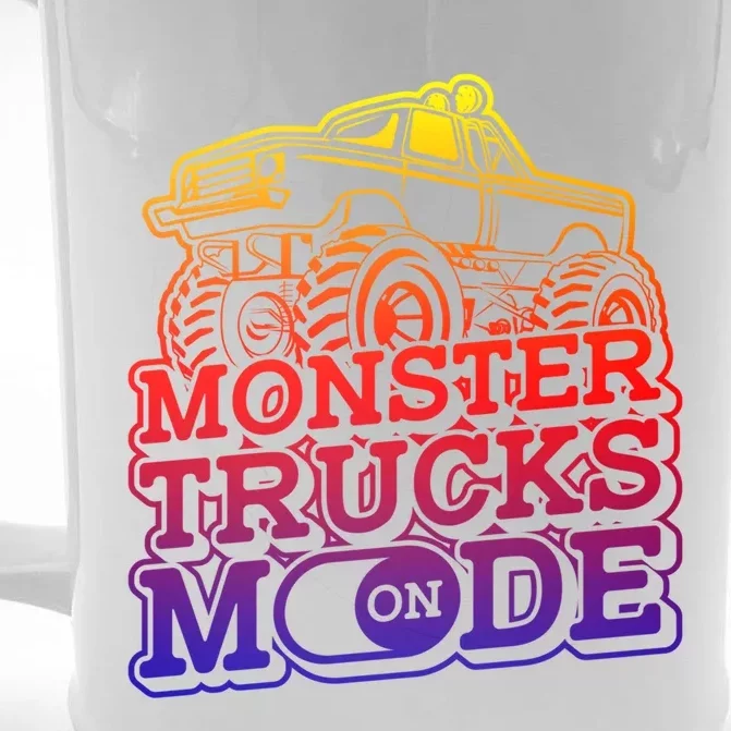 Monster Trucks Mode On Gift Monstertruck Sport Monster Trucks Meaningful Gift Front & Back Beer Stein