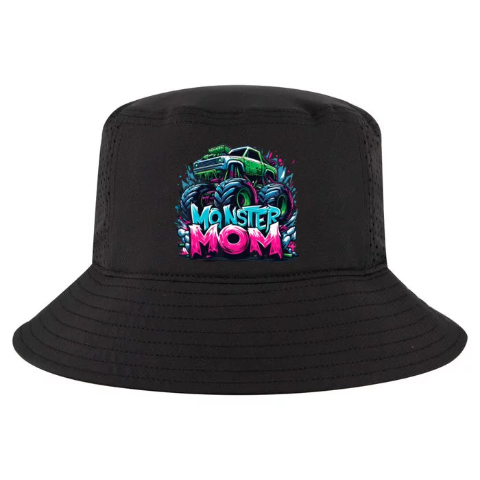 Monster Truck Mom Of The Birthday Boy Matching Family Cool Comfort Performance Bucket Hat