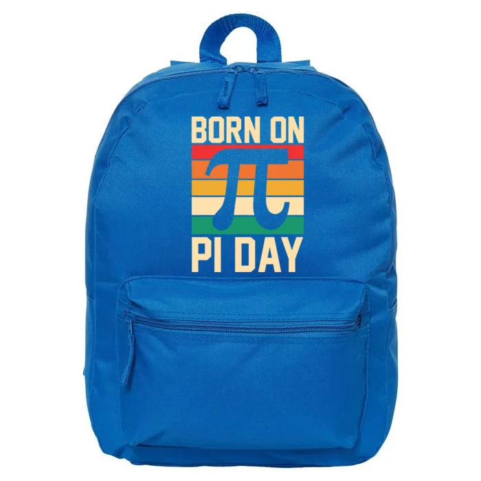 Match Teacher Math Lover Retro Born On Pi Day Birthday Gift 16 in Basic Backpack