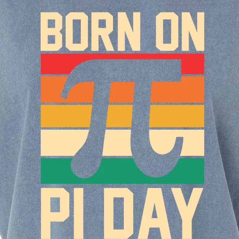 Match Teacher Math Lover Retro Born On Pi Day Birthday Gift Garment-Dyed Women's Muscle Tee