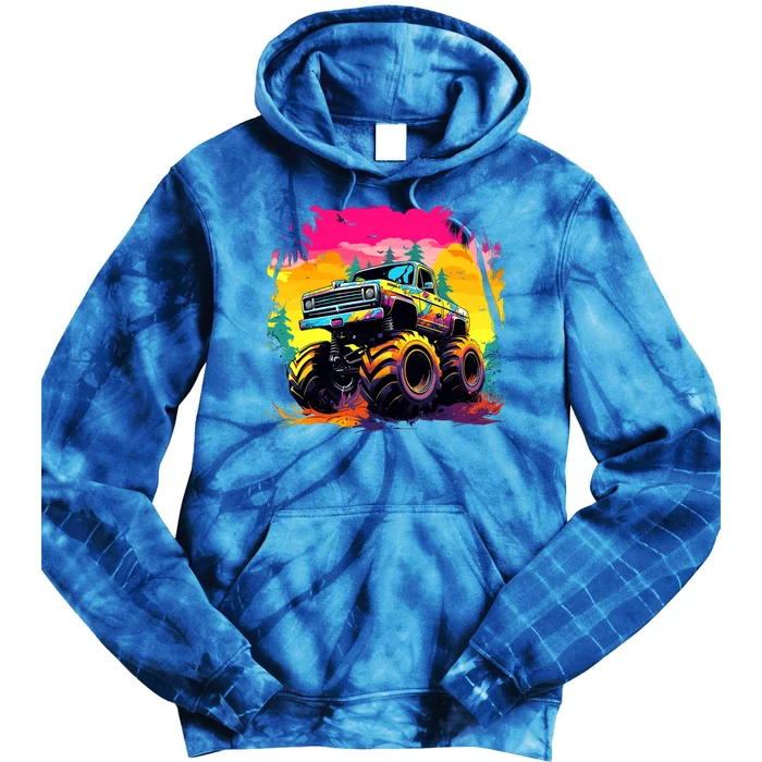 Monster Truck Tie Dye Hoodie