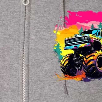 Monster Truck Full Zip Hoodie