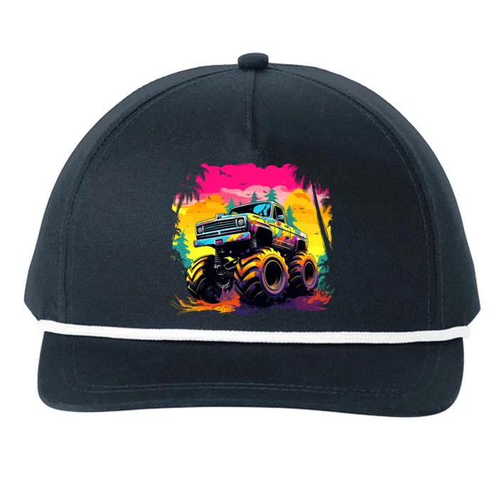 Monster Truck Snapback Five-Panel Rope Hat