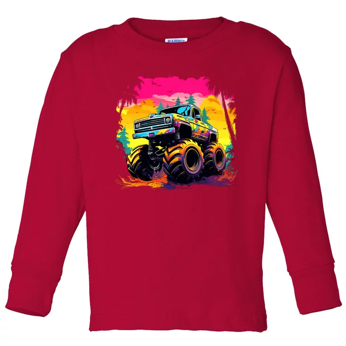 Monster Truck Toddler Long Sleeve Shirt