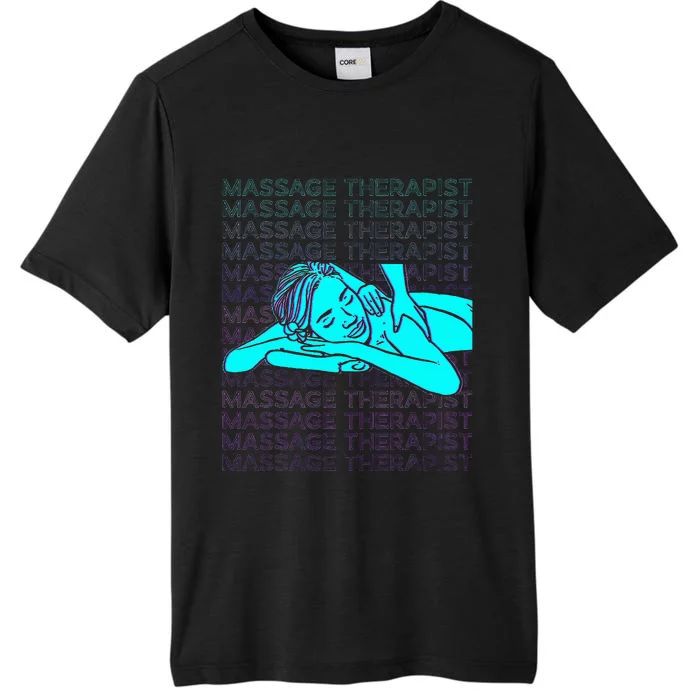 Massage Therapist Massage Therapy Masseuse Retro ChromaSoft Performance T-Shirt