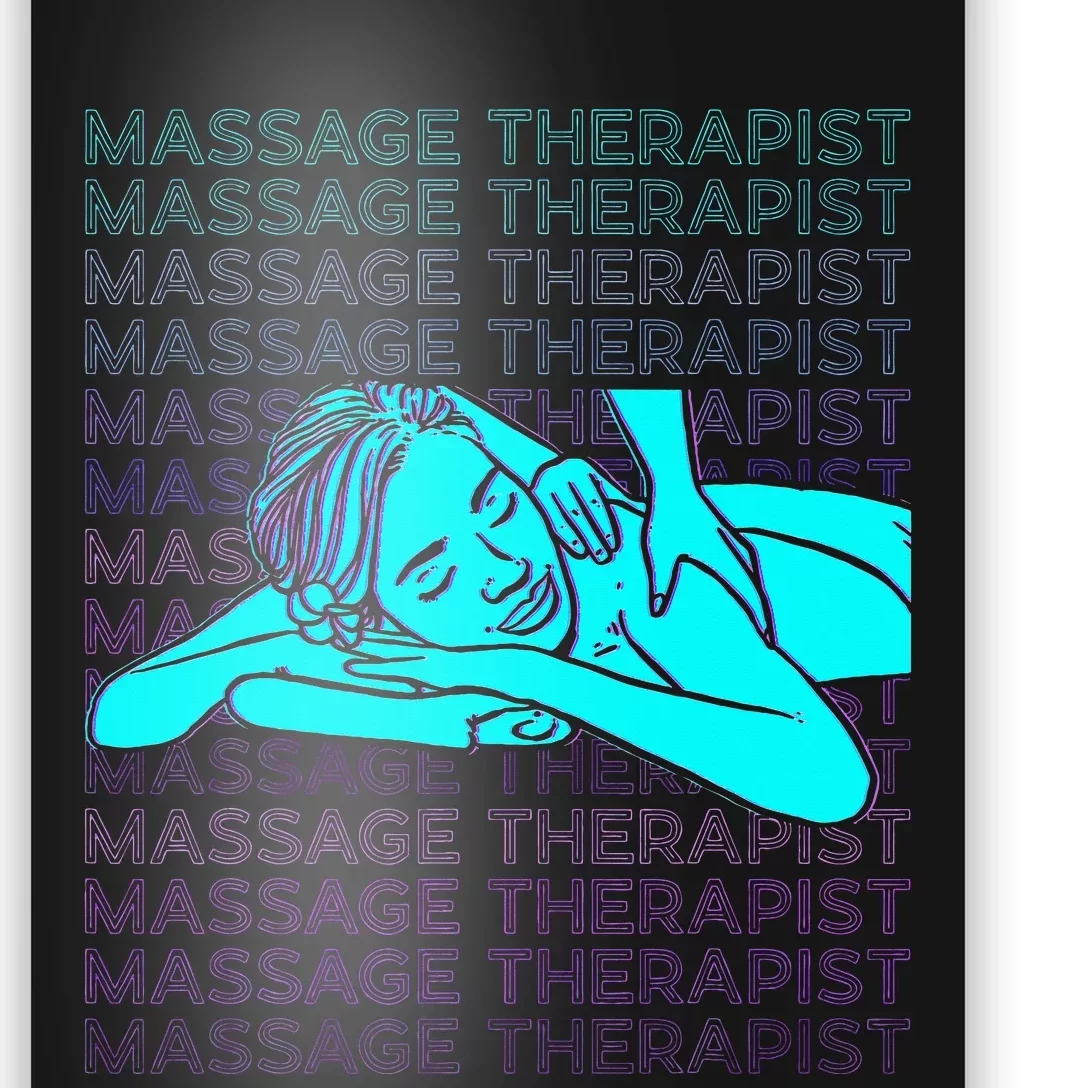 Massage Therapist Massage Therapy Masseuse Retro Poster