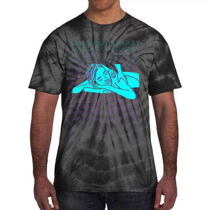 Massage Therapist Massage Therapy Masseuse Retro Tie-Dye T-Shirt