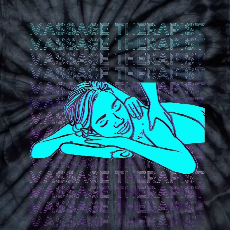 Massage Therapist Massage Therapy Masseuse Retro Tie-Dye T-Shirt