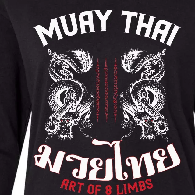 Muay Thai Martial Arts Thai Boxing Coach Lover Gifts Womens Cotton Relaxed Long Sleeve T-Shirt