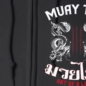 Muay Thai Martial Arts Thai Boxing Coach Lover Gifts Full Zip Hoodie