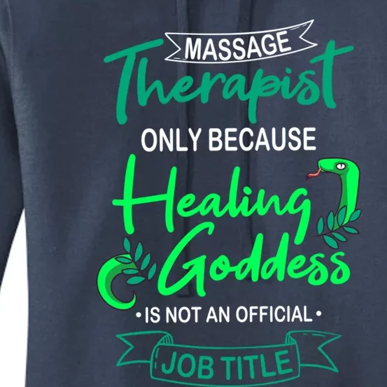 Massage Therapist Masseur Masseuse Therapy Body Treatt Gift Women's Pullover Hoodie