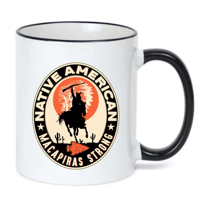 Macapiras Tribe Native American Indian Pride Art Deco Cool Gift Black Color Changing Mug