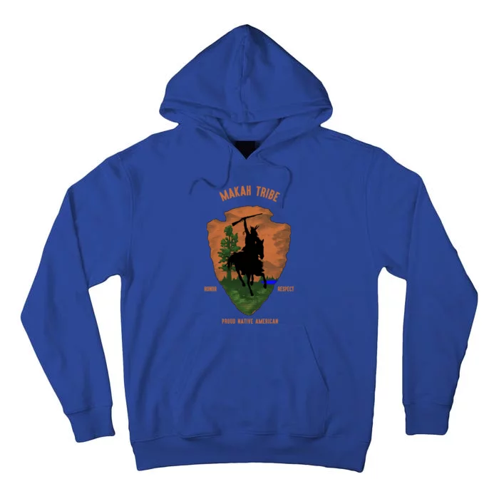 Makah Tribe Native American Indian Pride Vintage Retro Arrow Cool Gift Tall Hoodie