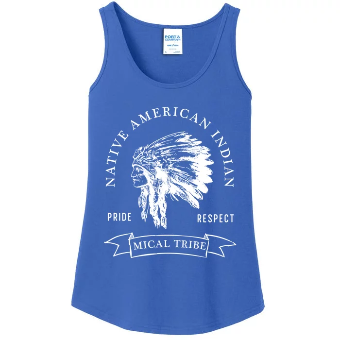 Mical Tribe Native American Indian Pride Respect Darker Funny Gift Ladies Essential Tank