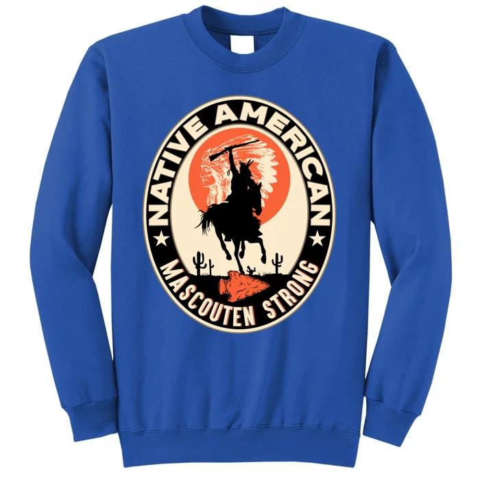 Mascouten Tribe Native American Indian Pride Art Deco Gift Tall Sweatshirt