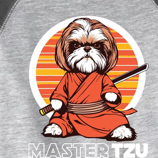 Master Tzu Ninja Shih Tzu Samurai Dog Anime Toddler Fine Jersey T-Shirt