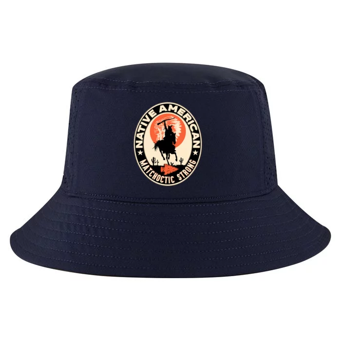 Matchoctic Tribe Native American Indian Pride Art Deco Cool Gift Cool Comfort Performance Bucket Hat