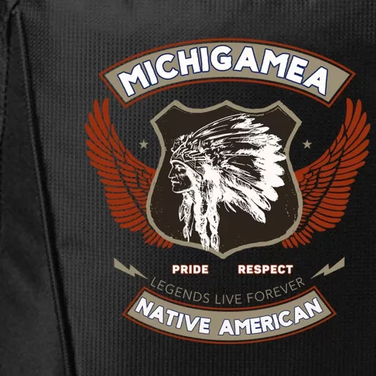 Michigamea Tribe Native American Indian Pride Respect Gift City Backpack