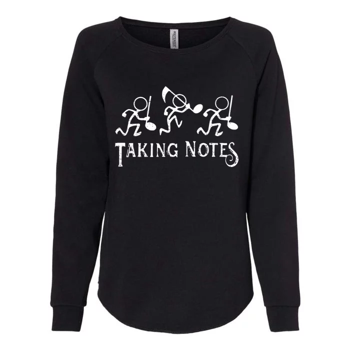 Musical Taking Notes Music Lovers Teachers Womens California Wash Sweatshirt