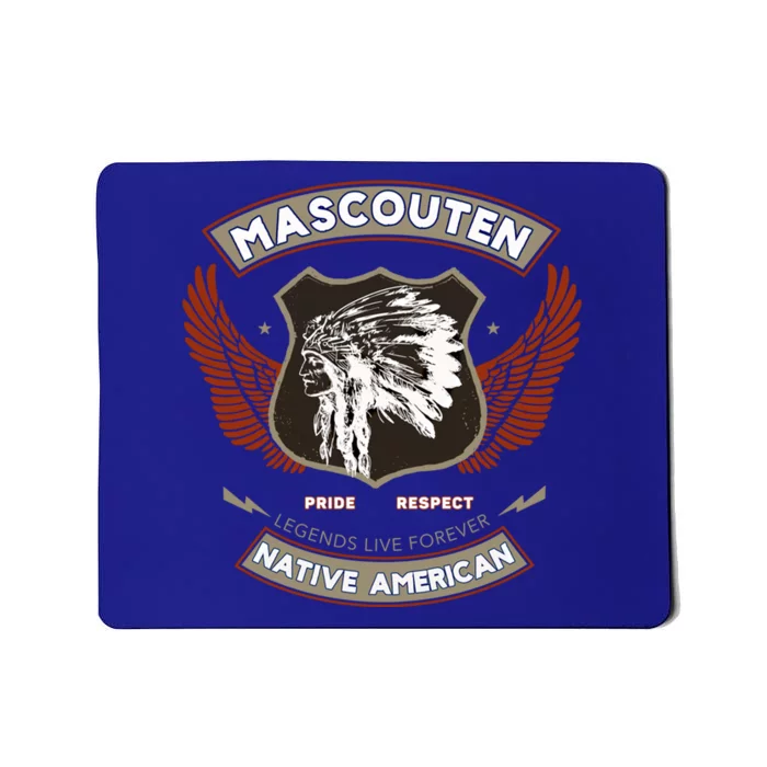 Mascouten Tribe Native American Indian Pride Respect Retro Gift Mousepad