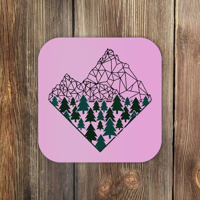 Mountains Trekking Nature Hiking Camping Outdoor Hiker Gift Coaster