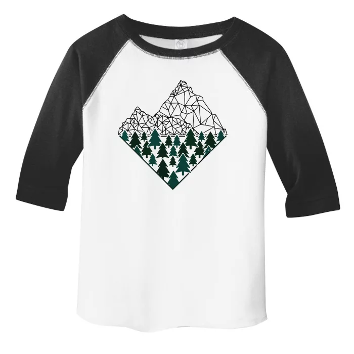 Mountains Trekking Nature Hiking Camping Outdoor Hiker Gift Toddler Fine Jersey T-Shirt